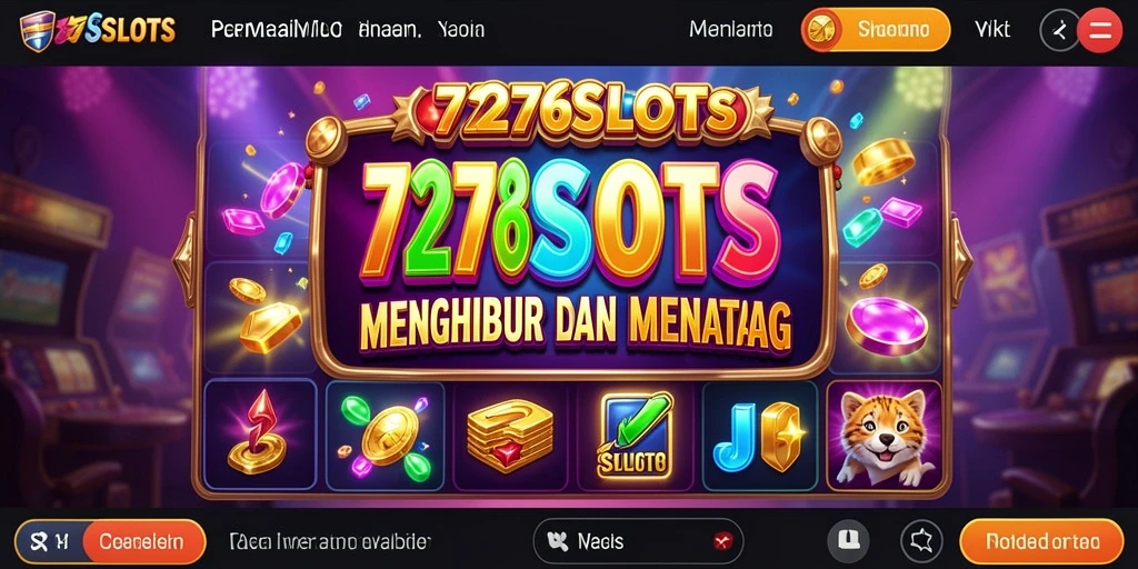 Tangkapan layar utama 7276SLOTS menampilkan gameplay yang mendebarkan dan penuh warna.
