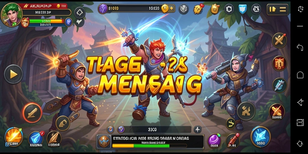 Tampilan gameplay <strong>AKUNJP</strong> yang intens dan strategis.