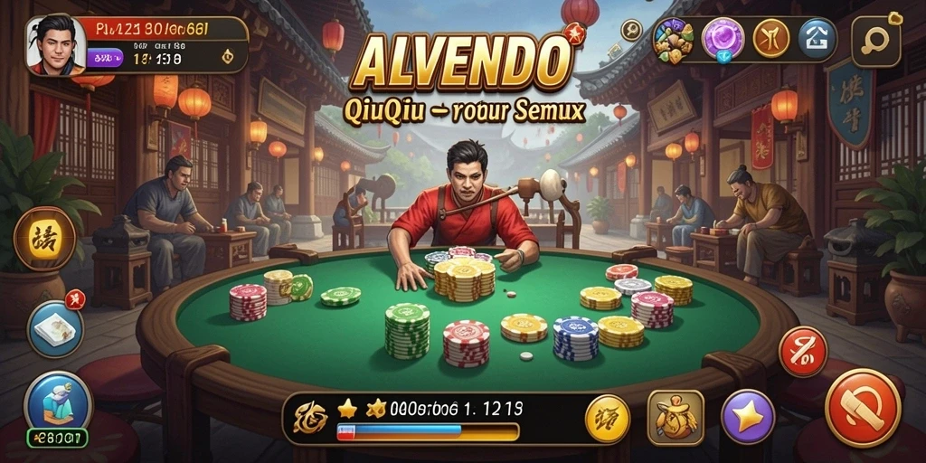Screenshot gameplay QiuQiu ALVENDO yang seru dan interaktif.