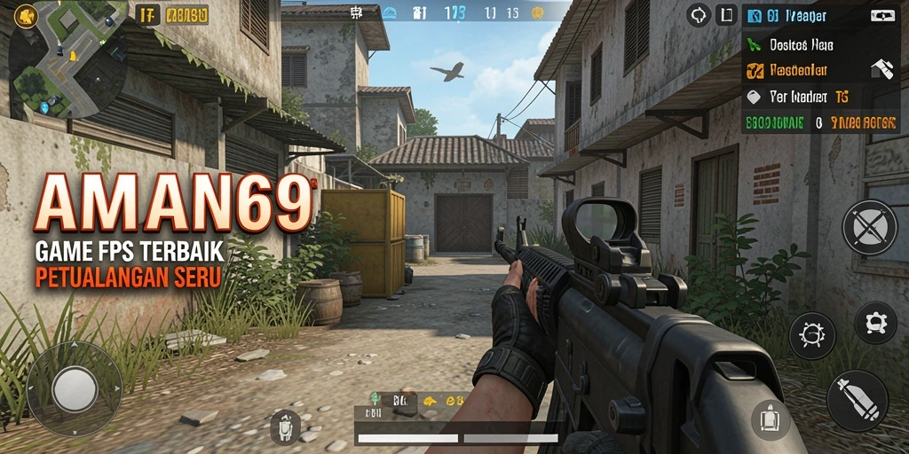 Tampilan menarik dari gameplay intens dalam AMAN69.