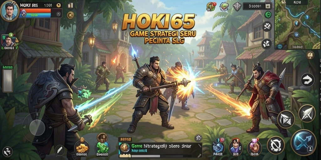 Tangkapan layar HOKI65 menunjukkan gameplay strategi yang menantang.