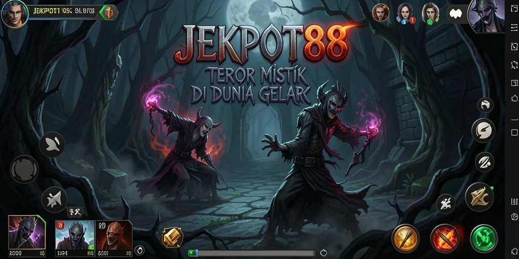 Tangkapan layar gameplay JEKPOT88 yang mencekam dan menyeramkan.