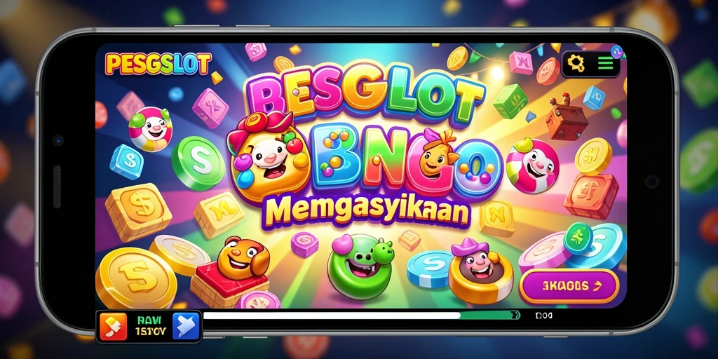 Tampilan luar angkasa permainan Bingo yang seru dan interaktif.