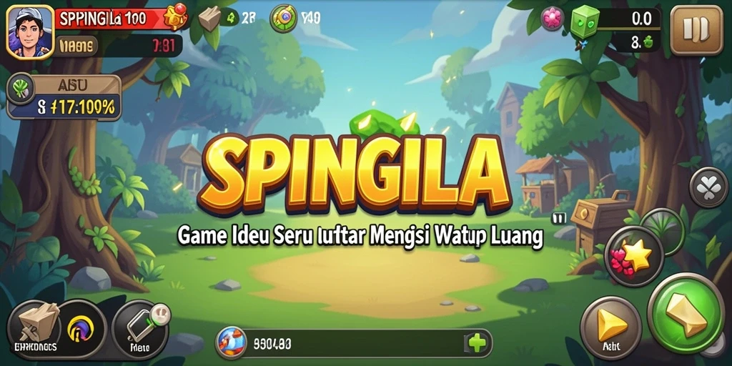 Tampilan gameplay SPINGILA yang menarik dan menawan.